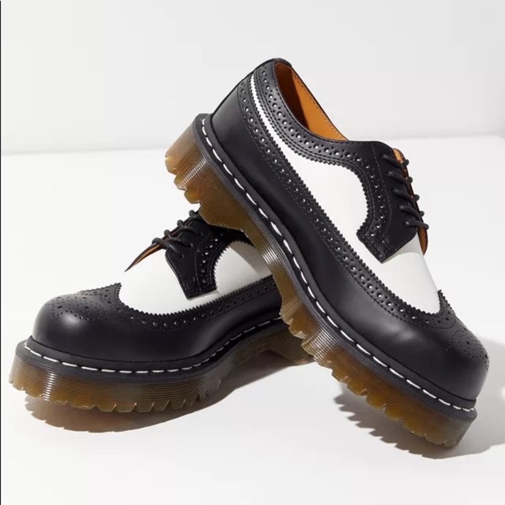 Dr Martens 3989 Bex Oxfords - Black and White - Size 9/41